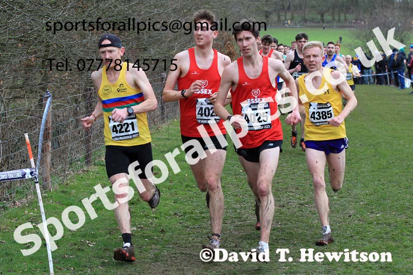 Senior Mens 2023 UK CAU Inter Counties Cross Country Champs, Prestwold Hall, Loughborough. Photo: David T. Hewitson/Sports for All Pics